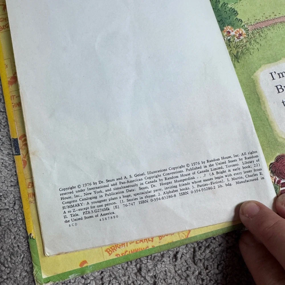 Vintage Hooper Humperdink? Not Him Dr Seuss Theo Lesieg Hardback Book 1976